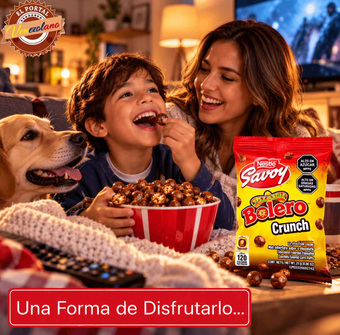 Chocolate Bolero Crunch | Chocolate Original Savoy Venezolano x 16 Unidades