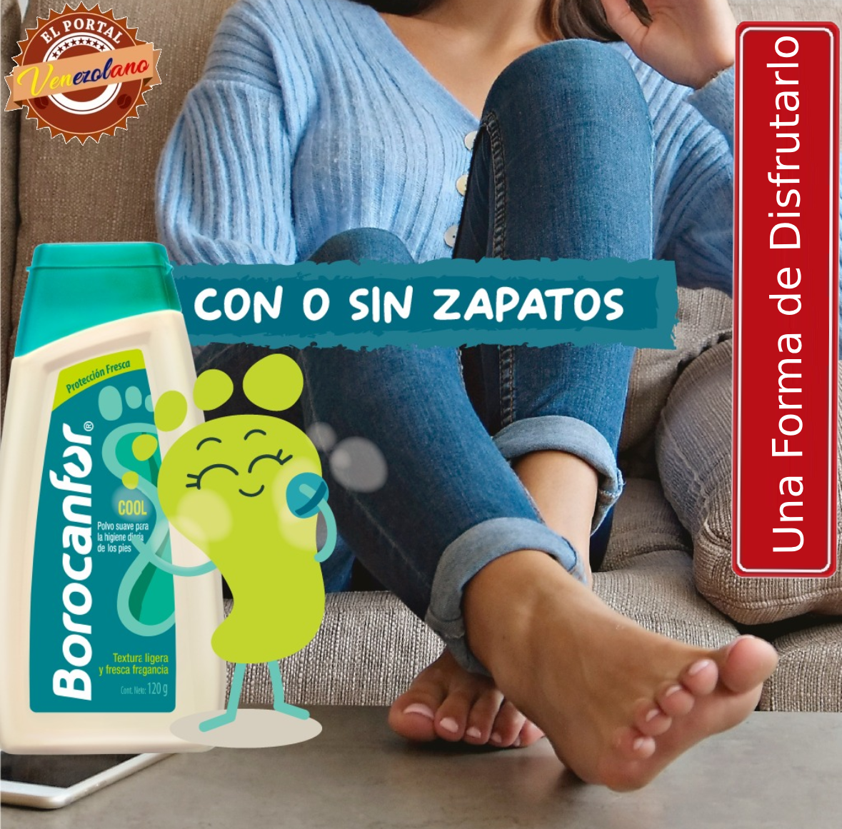 Talco Borocanfor Cool 120g Venezuela
