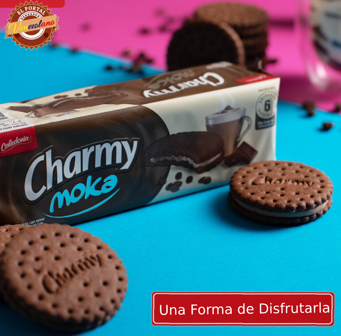 Galletas Charmy Moka Venezuela x 3