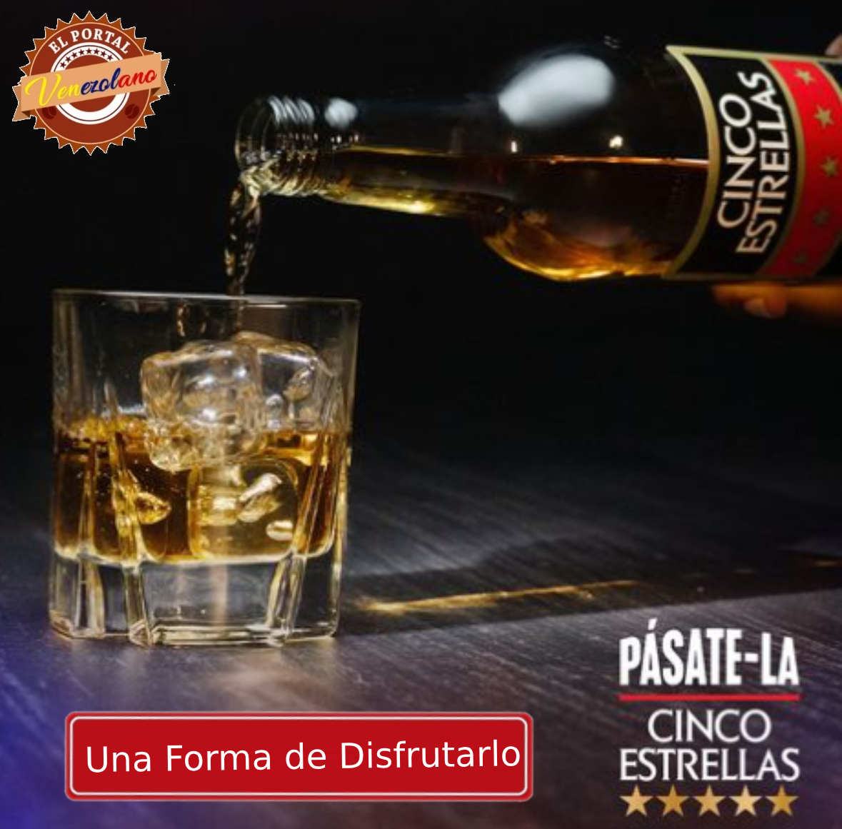 Ron Cinco Estrellas 1L Venezuela