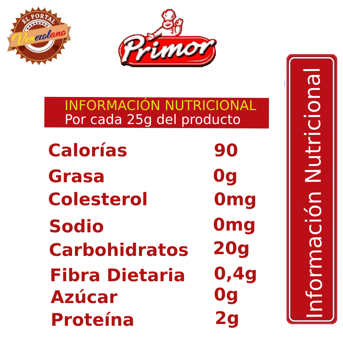 Crema De Arroz Primor Bolsa 900 Gr Venezuela