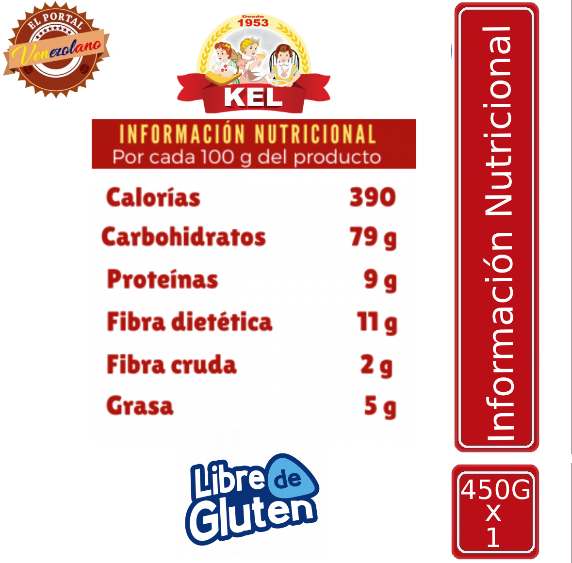 Fororo Kel 450g Venezuela x 3 Unidades