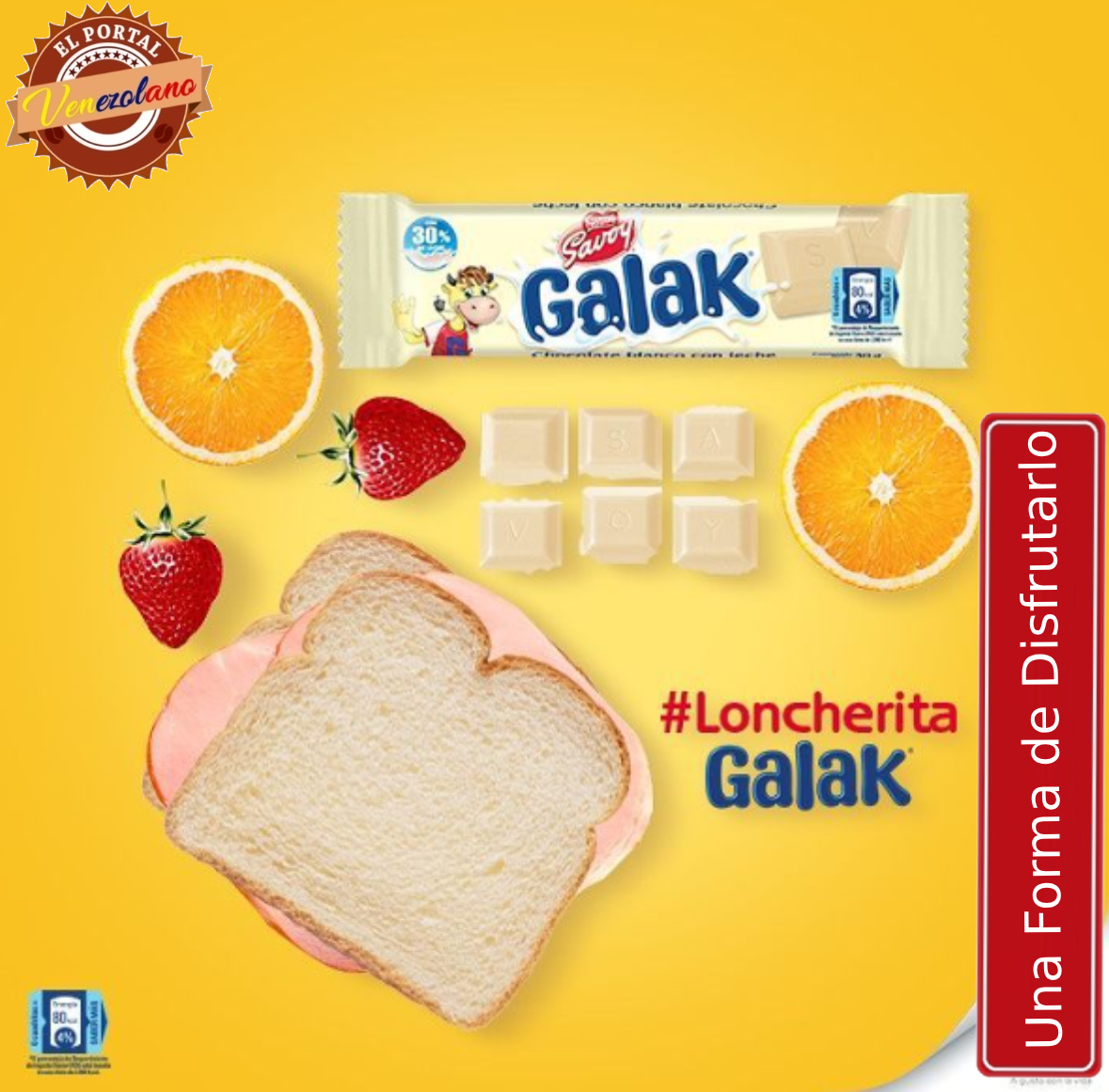 Chocolates Galak 30G Venezuela x 12 Unidades