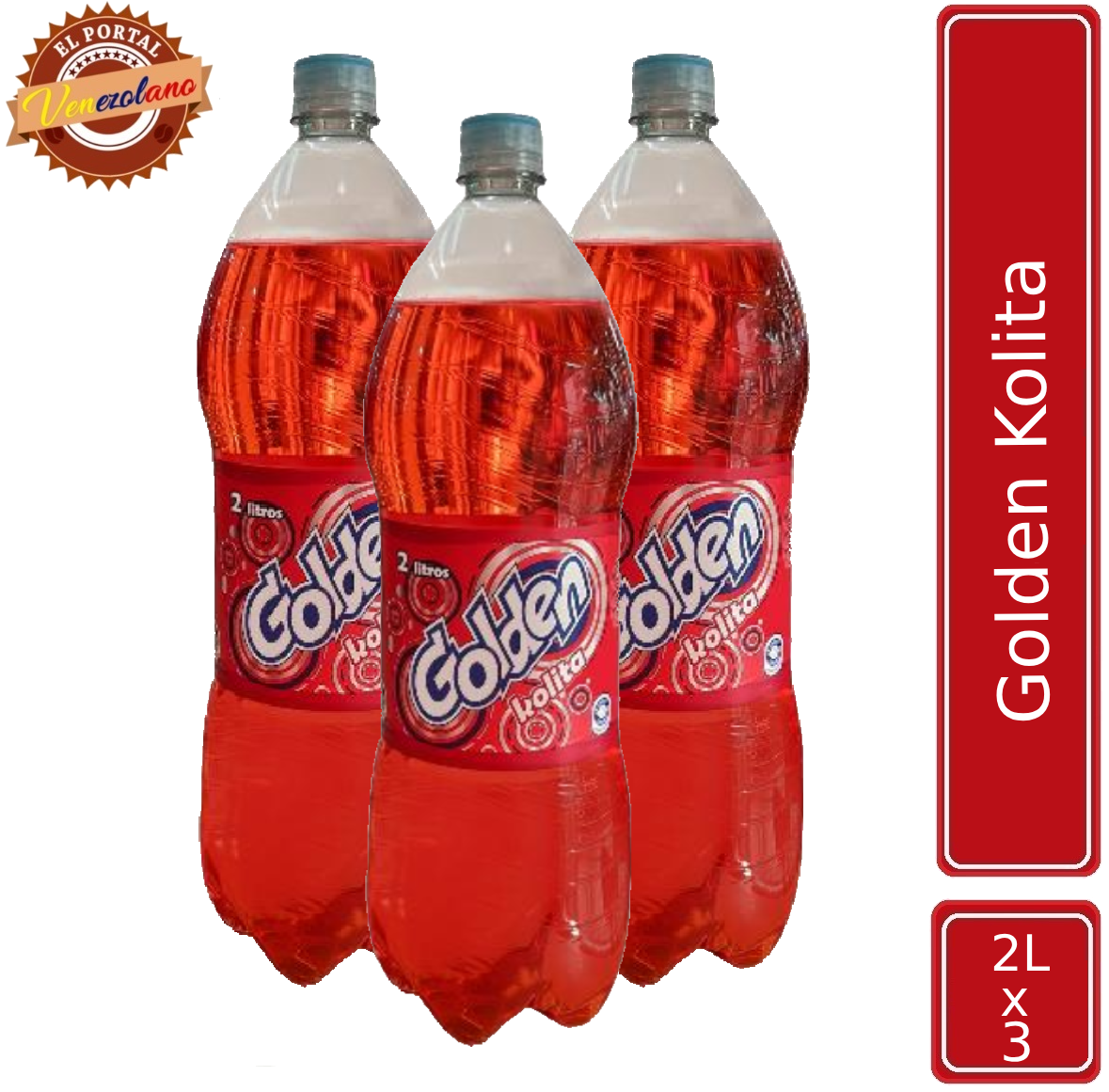 Golden Kolita Familiar 2 L Venezuela x 3
