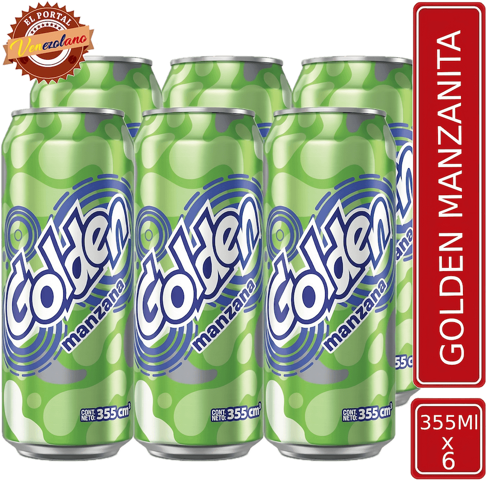Golden Manzanita Lata 355 Ml Venezuela x 6 Unidades