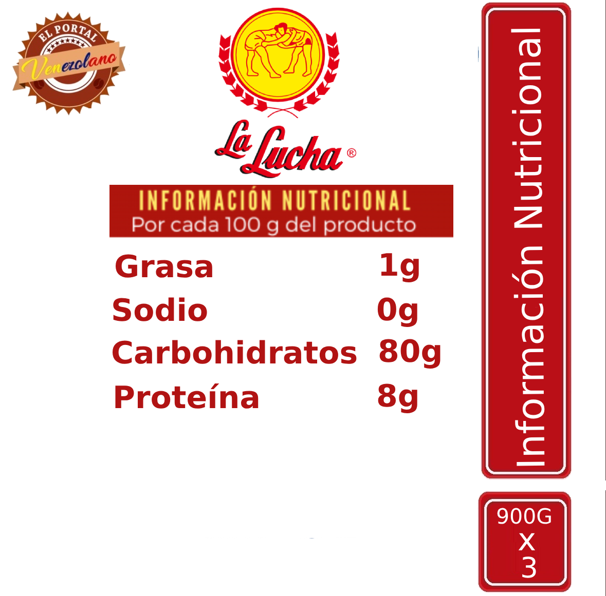 Fororo La Lucha 900Gr Venezuela