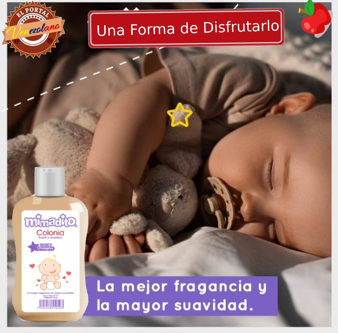 Colonia Para Bebes Mimaditos Original Venezuela x 3