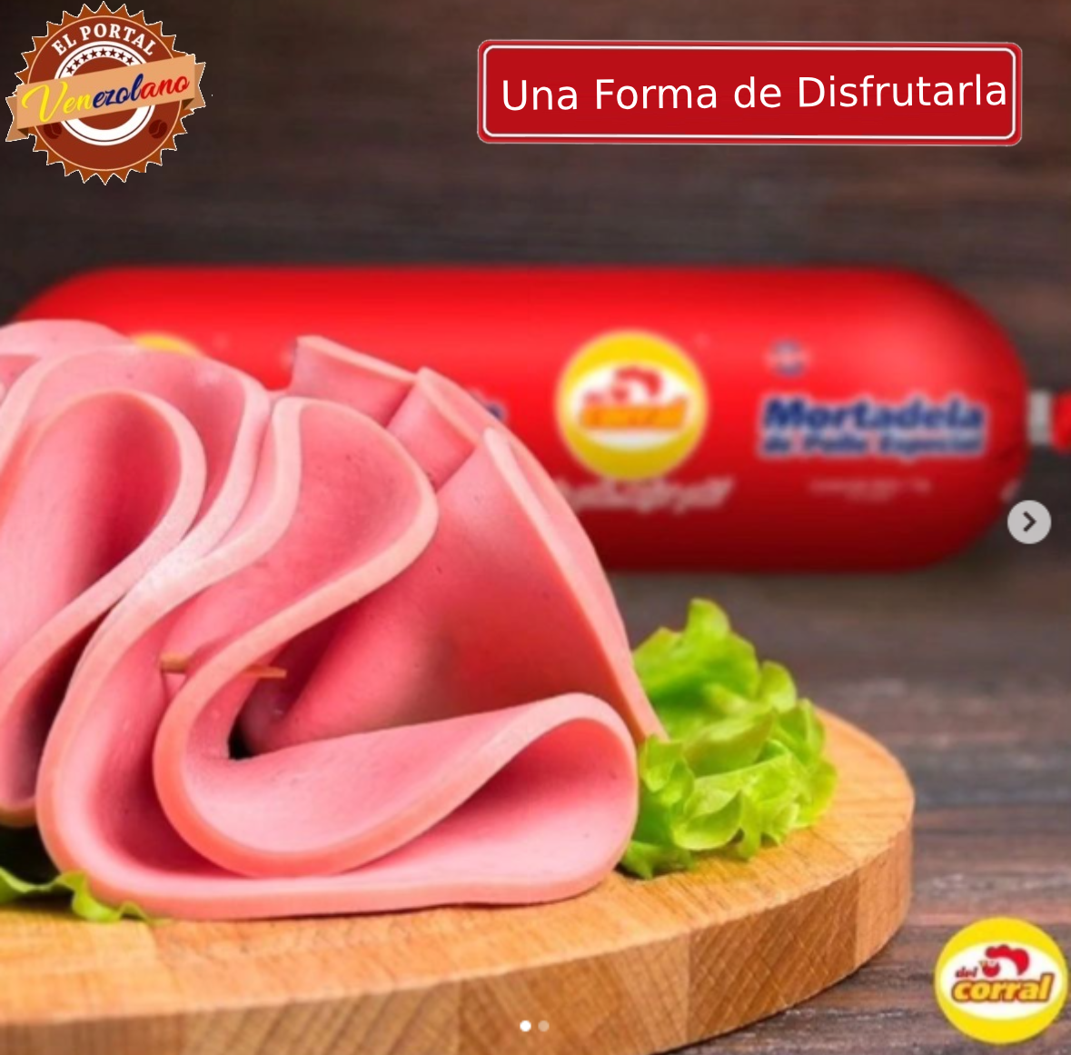 Mortadela El Corral 1 Kg Venezuela