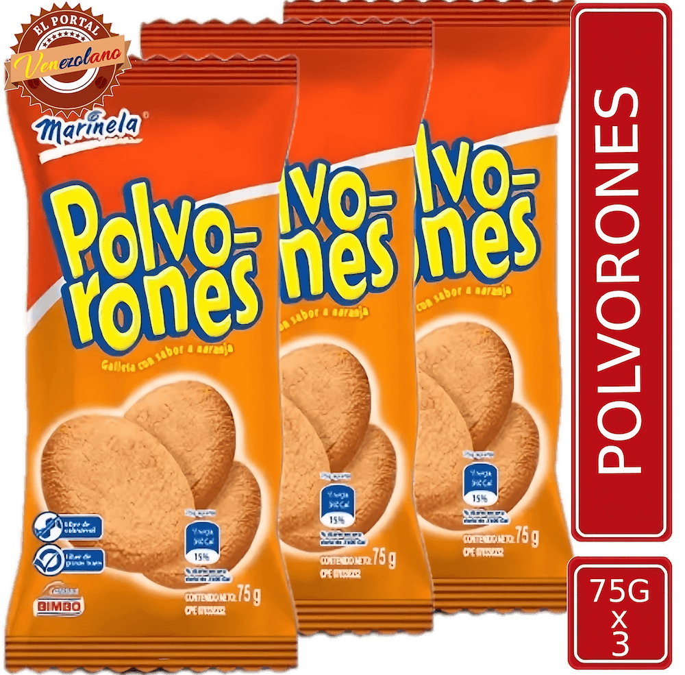 Polvorones Marinela x 3 Unidades| Polvorosas Venezolanas