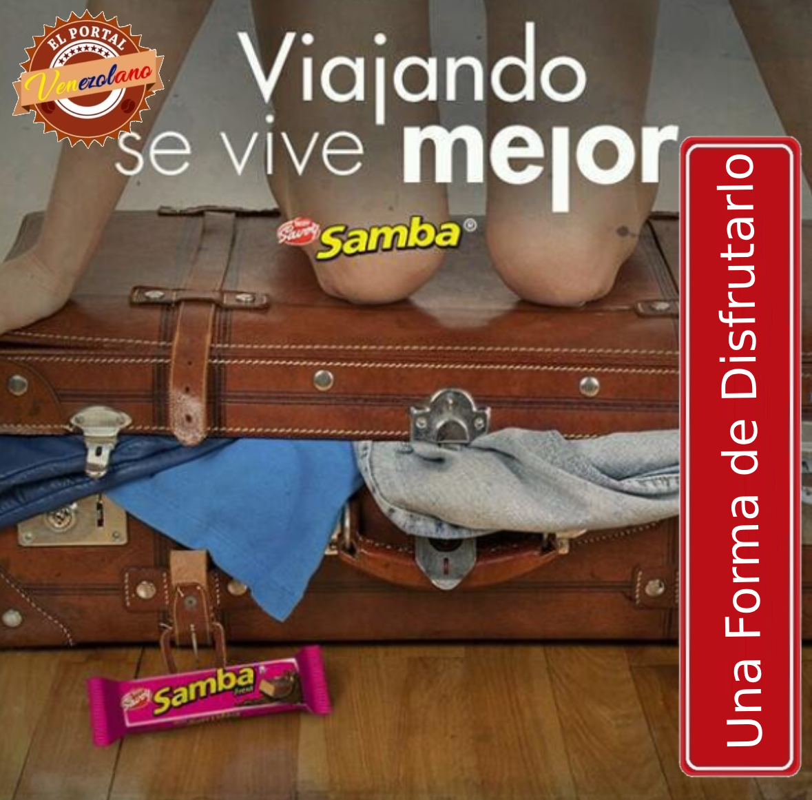 Samba Wafer Fresa Venezuela x 6