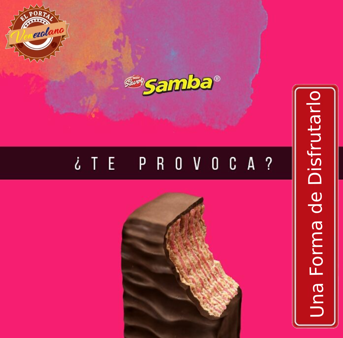 Samba Wafer Fresa Venezuela x 20