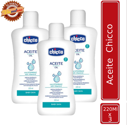 Aceite Para Bebes Chicco Original Venezuela x 3