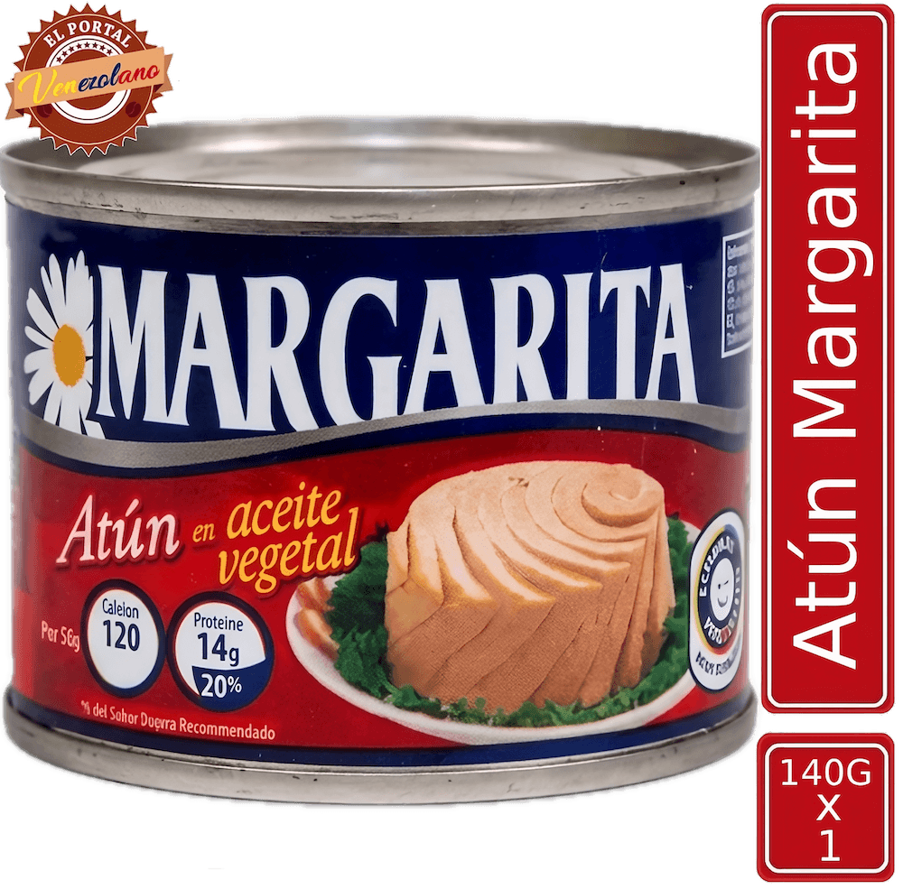 Atún Margarita 140g venezolano, disponible en Colombia