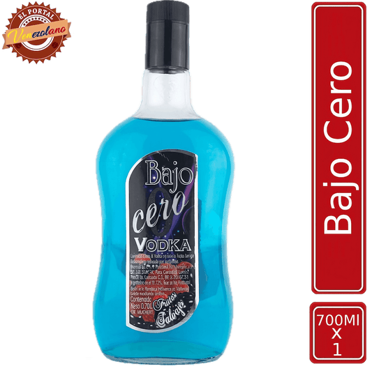 Vodka  Bajo Cero Azul Frutas Salvaje Venezuela