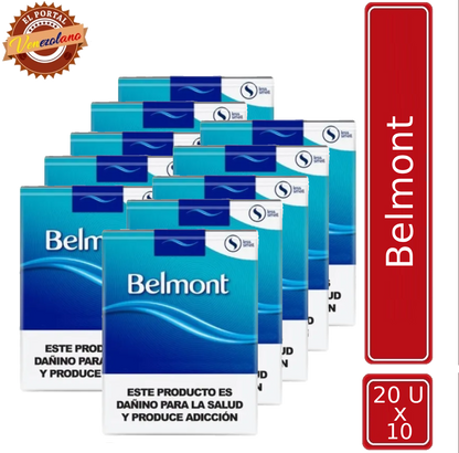 Pack de 10 cigarros Belmont venezolanos, disponible en Colombia