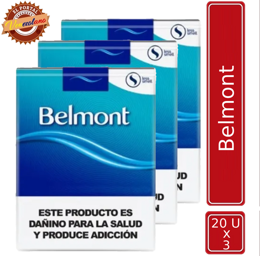Cigarros Belmont x Paquete Venezuela x 3