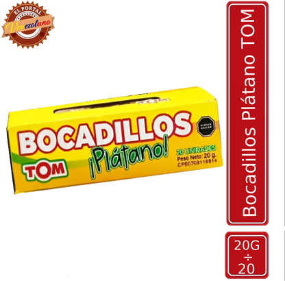 Bocadillo de Platano TOM x 20 Venezuela