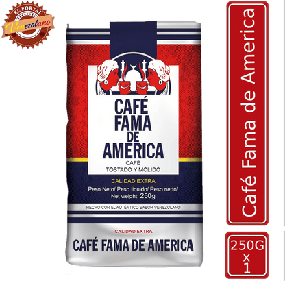 Café Fama de América 250g venezolano, disponible en Colombia