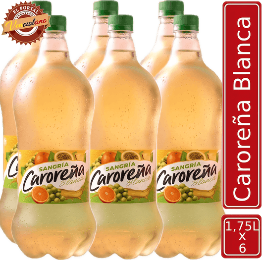Sangria Caroreña Blanca 1.75 L  Venezuela x 6 Unidades