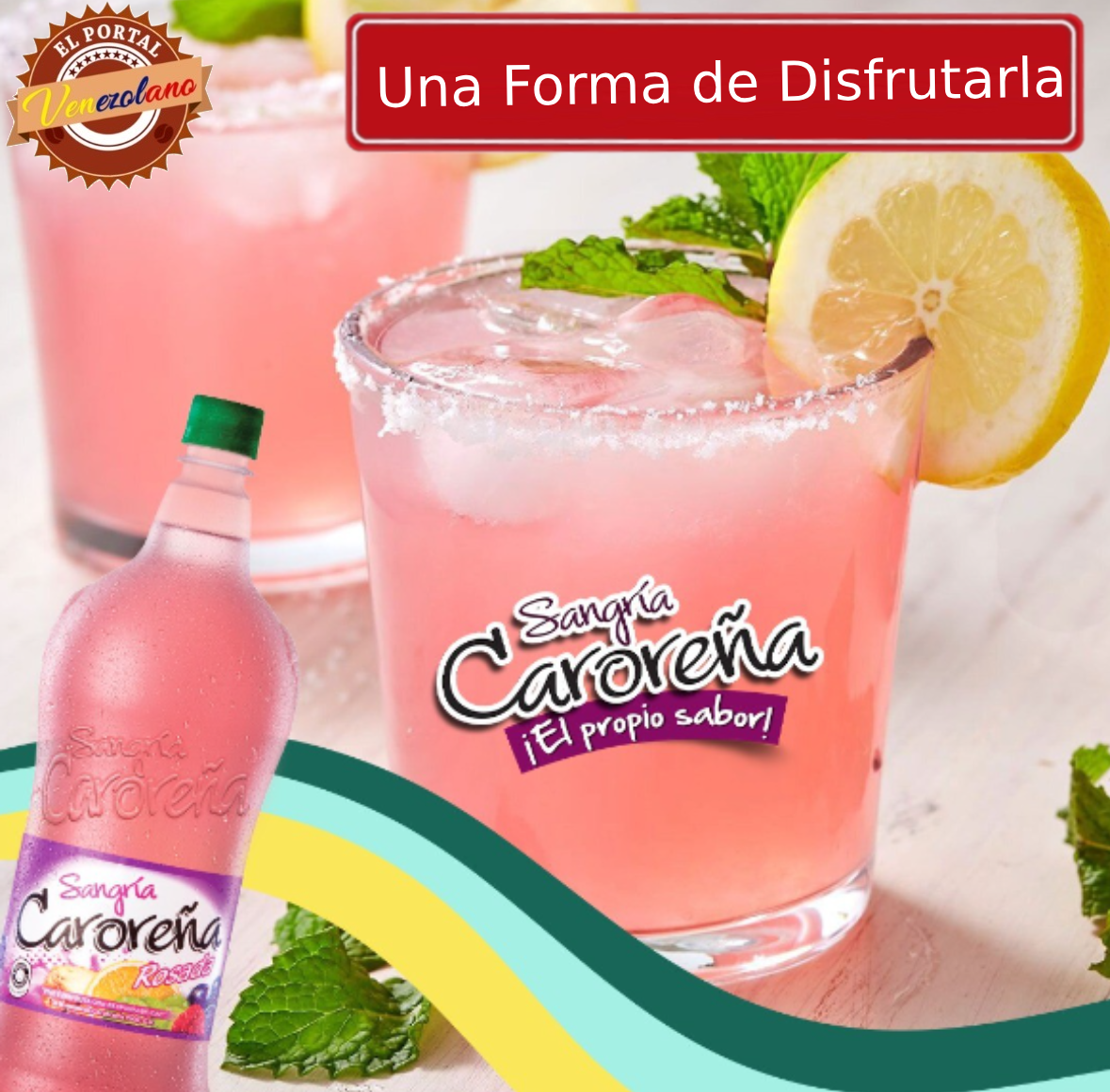 Sangria Caroreña Rosada  1.75 L  Venezuela x 3 Unidades (Nueva Imagen)