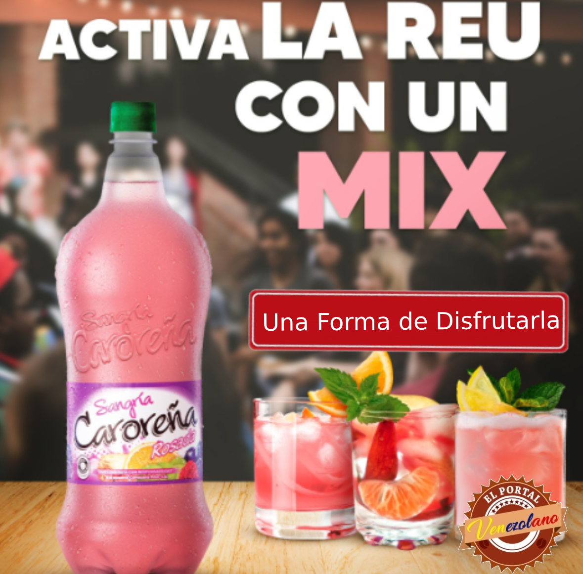 Sangria Caroreña Rosada  1.75 L  Venezuela x 3 Unidades (Nueva Imagen)