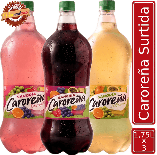 Sangria Caroreña Surtida 1.75 L  Venezuela x 3 Unidades