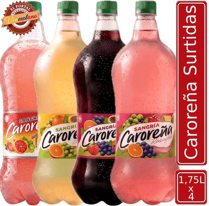 Sangria Caroreña Surtida 1.75 L  Venezuela x 4 Unidades