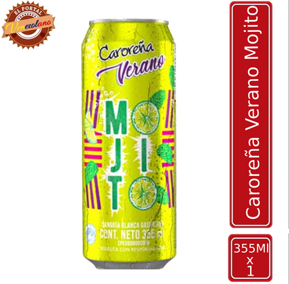 Cerveza Caroreña Verano Mojito en lata venezolana, disponible en Colombia