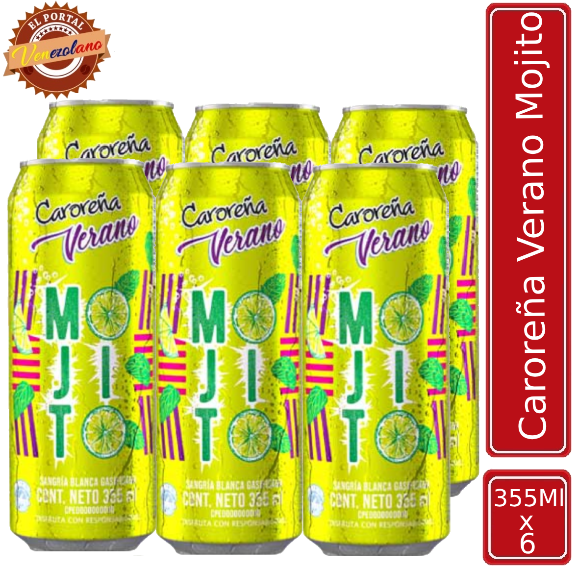 Caroreña Verano Mojito Lata Venezuela x 6