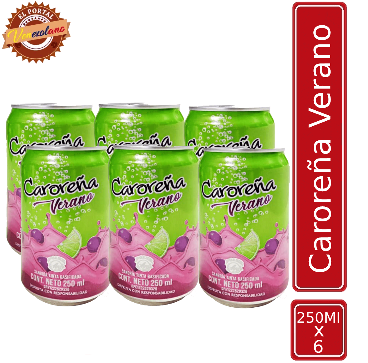 Caroreña Verano Lata Venezuela x 6