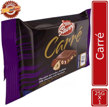 Chocolate Savoy Con Leche Y Avellanas Carré Miní Venezuela