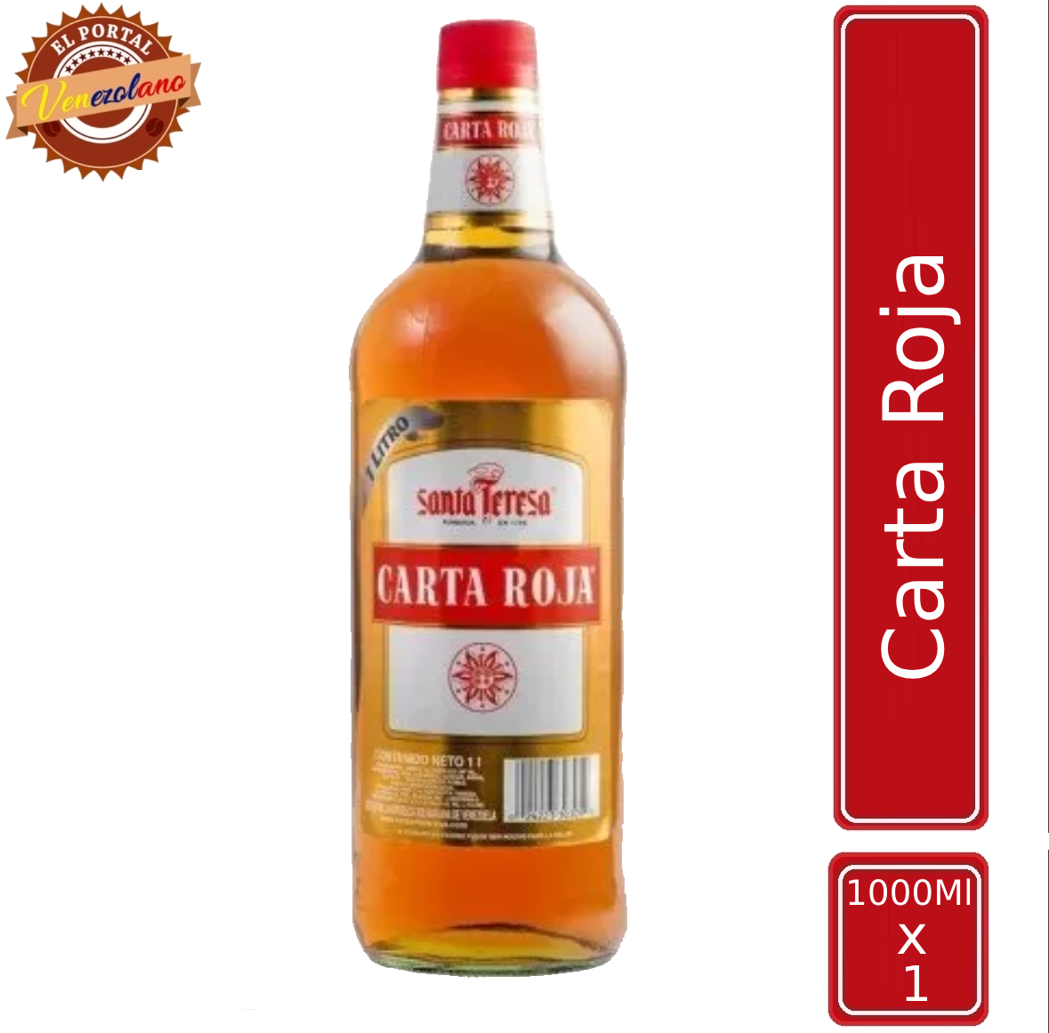 Ron Carta Roja 1L Venezuela