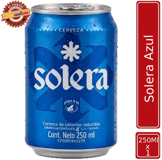 Cerveza Solera Azul Lata Venezuela