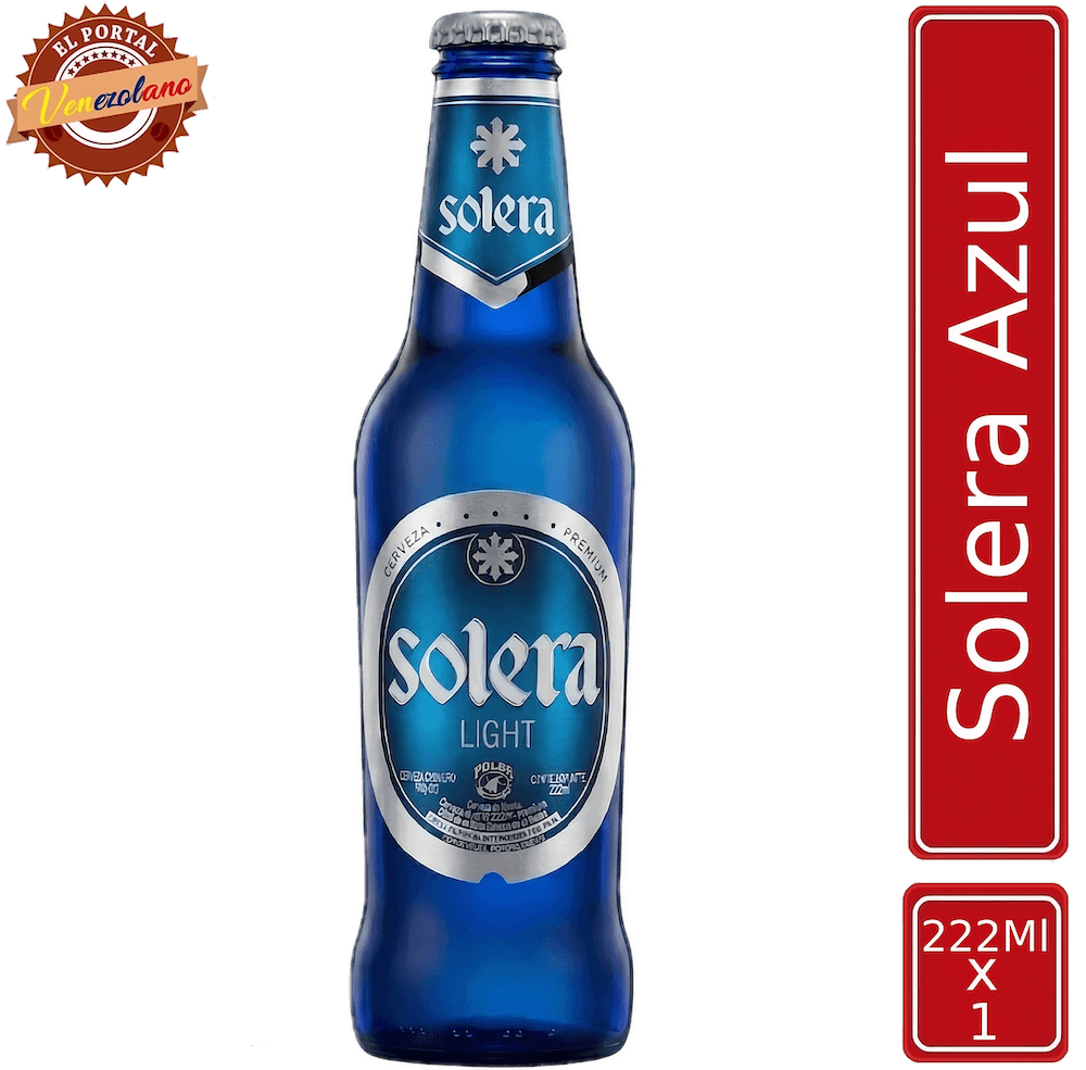 Cerveza Solera Azul venezolana, disponible en Colombia
