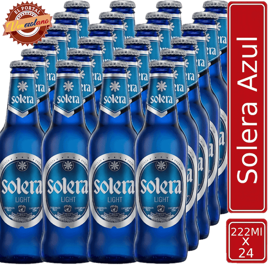 Cerveza Solera Azul Venezuela x 24