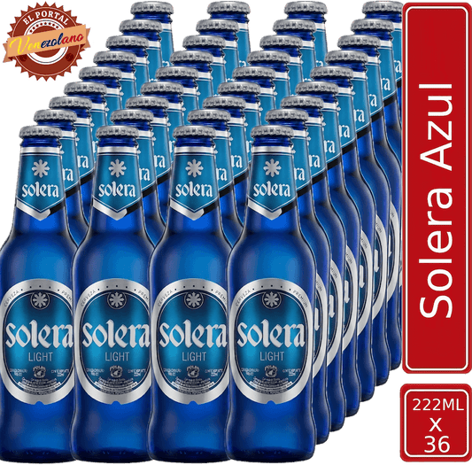 Cerveza Solera Azul Venezuela x 36