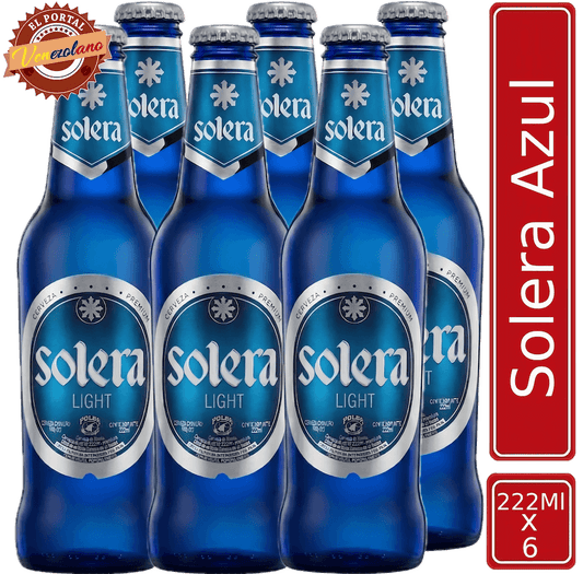 Cerveza Solera Azul Venezuela x 6