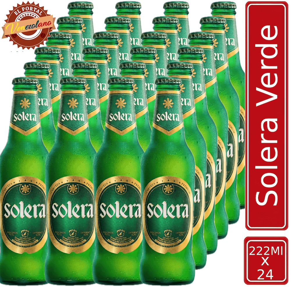 Cerveza Solera Verde Venezuela x 24