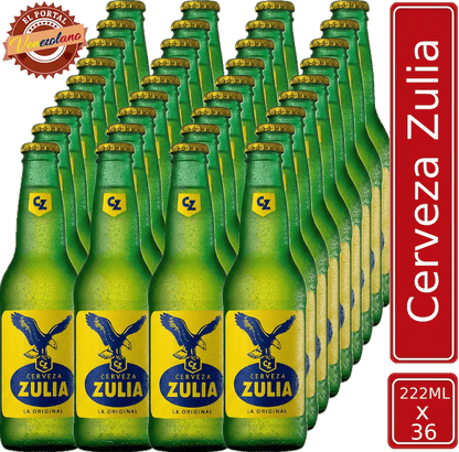 Pack de 36 cerveza Zulia venezolana, disponible en Colombia