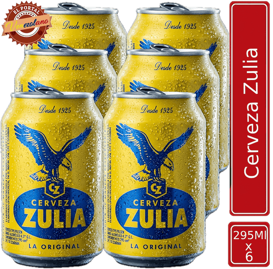 Cerveza Zulia Lata Venezuela x 6