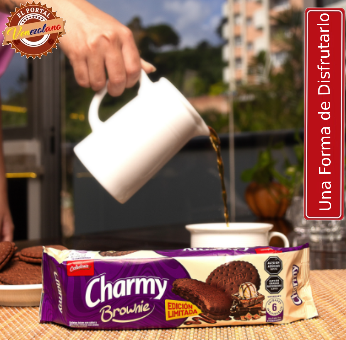 Galletas Charmy  Brownie Venezuela x 3