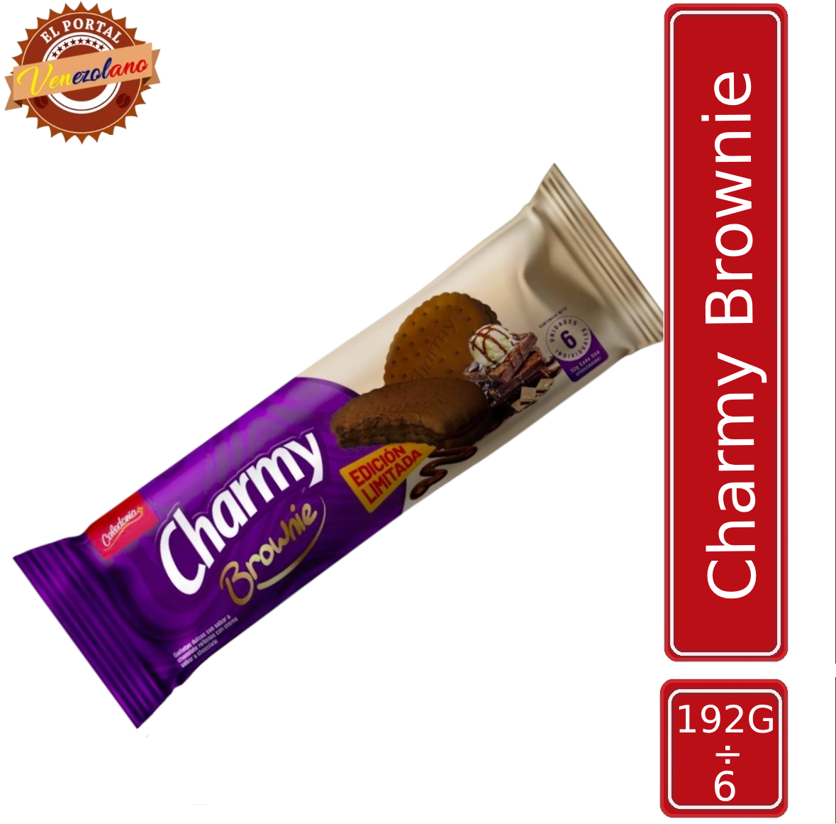 Galletas Charmy brownie venezolanas, disponible en Colombia