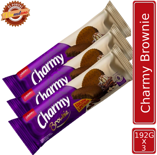Galletas Charmy  Brownie Venezuela x 3