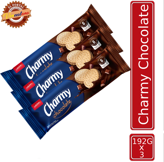 Galletas Charmy Chocolate Venezuela  x 3