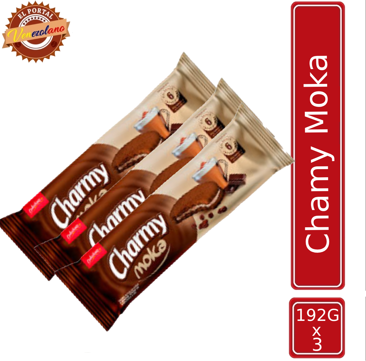 Galletas Charmy Moka Venezuela  x 3