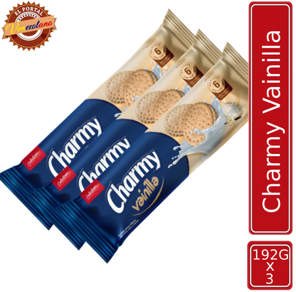 Galletas Charmy Vainilla Venezuela x 3