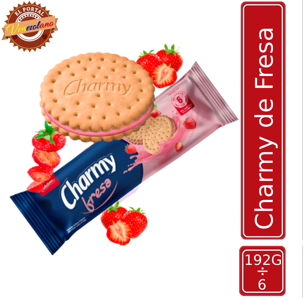 Galletas Charmy Fresa Venezuela