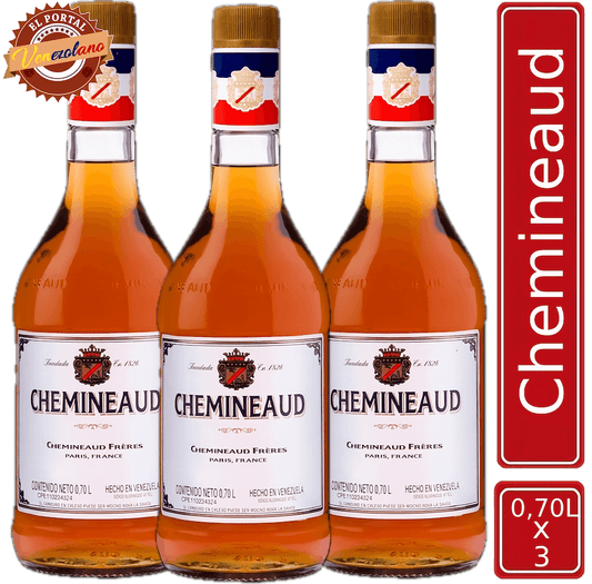 Brandy Chemineaud Venezuela x 3 Unidades
