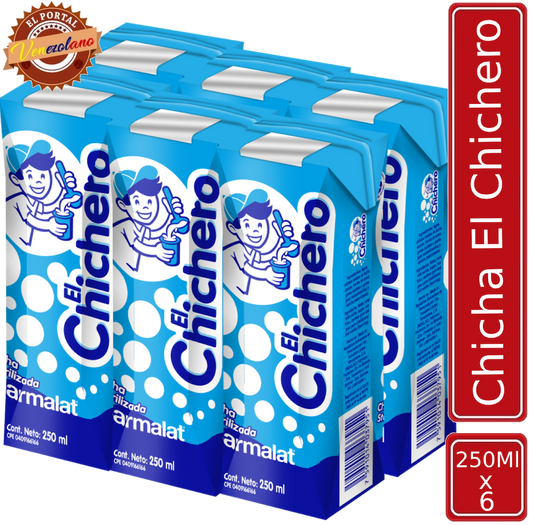 Chicha El Chichero 250 Ml Venezuela  x 6 Unidades