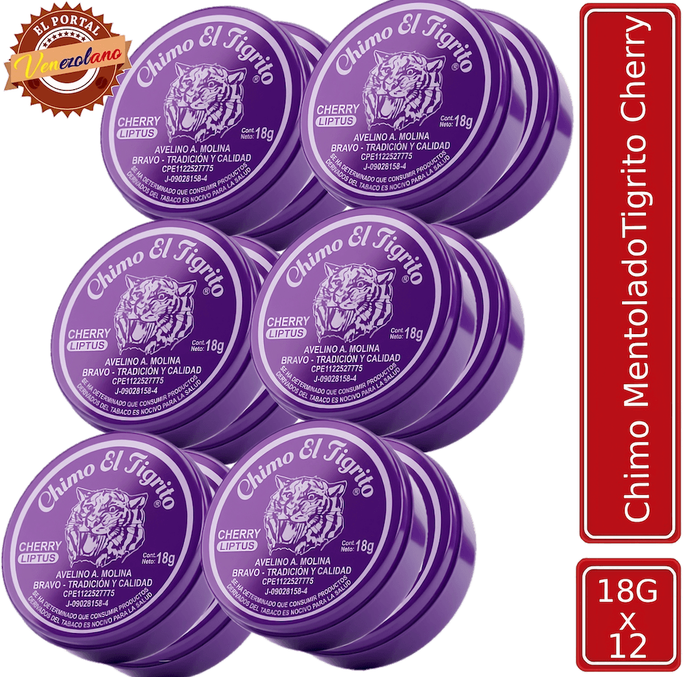 Chimo El Tigrito Cherry Liptus Venezuela x 12
